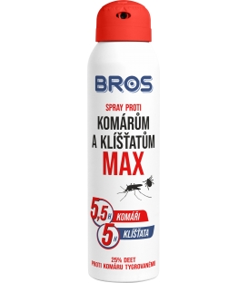 BROS- spray proti komárům a klišťatům MAX 90ml